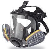Широкопанорамная маска респиратор со стеклом УНИКС 5000 МАГ 2 Unix 