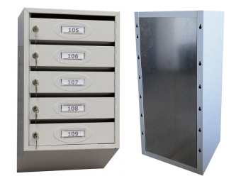 Почтовый ящик - 4 секции с задней стенкой