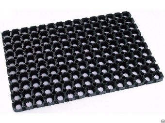 Ячеистый грязесборный грязезащитный резиновый коврик 600 на 400 мм