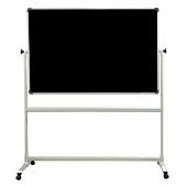 Меловая чёрная магнитная доска, 90х60 см, на подставке