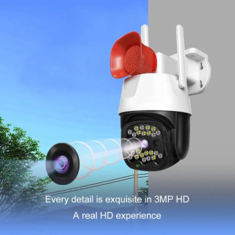 4G Камера видеонаблюдения облачная поворотная уличная sim сим карта динамик