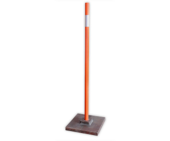 Вешка веха дорожная сигнальная ограждение D40 2000 мм на подставке