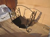 Дровница с ручкой